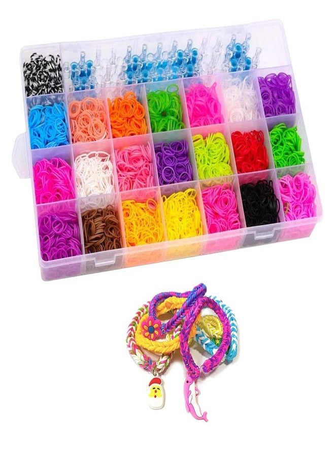 Qwick Click Colourful DIY 4200 Rubber Bands with Rainbow Loom Band Kit | Bracelet Making Set for Kids | DIY Craft Kit with Loom, Hooks & Charms | Multicolor Bands for Creative Jewelry Making (Big) - Image 2